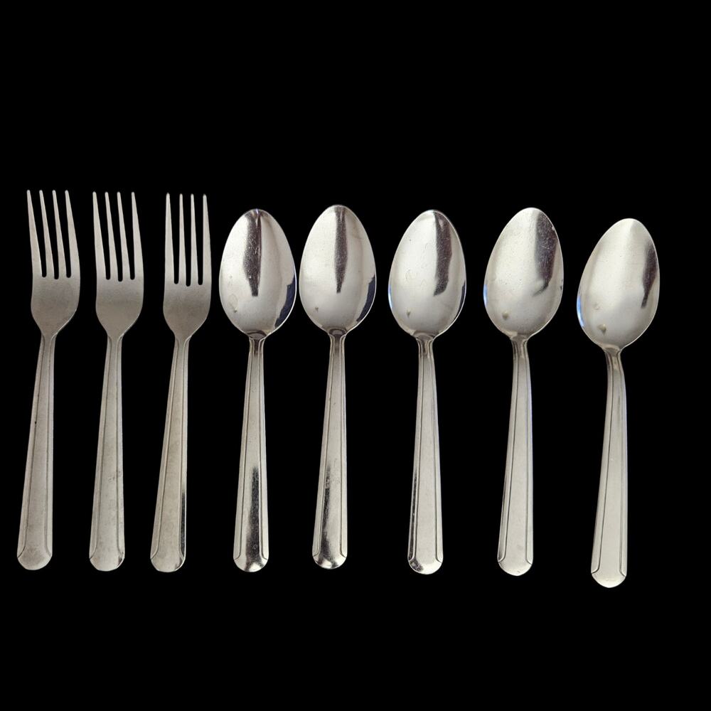 Farberware Stainless Steel Flatware 8 Piece Fork Spoon Set China